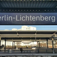 Photo taken at Bahnhof Berlin-Lichtenberg by Rollo W. on 11/17/2017