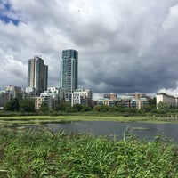 Photo taken at New River Path (Woodberry Down) by Lauren K. on 4/22/2017