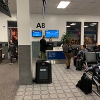 Photo taken at Gate A8 by Axel L. on 1/25/2019