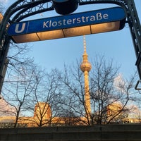 Photo taken at U Klosterstraße by Martin S. on 12/20/2021