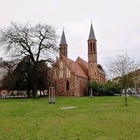Photo taken at Alte Pfarrkirche Pankow by Martin S. on 4/2/2021