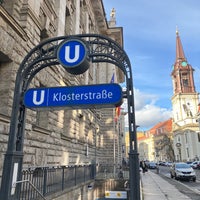 Photo taken at U Klosterstraße by Martin S. on 3/6/2023