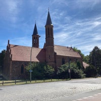Photo taken at Alte Pfarrkirche Pankow by Martin S. on 7/24/2022