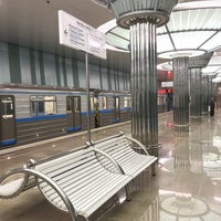 Photo taken at metro Strelka by Vlad C. on 9/26/2018