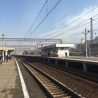 Photo taken at Ж/Д платформа Бирюлево-Пассажирская by Vlad C. on 4/17/2018