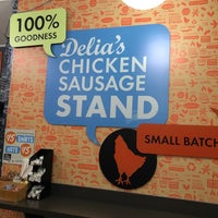 Photo taken at Delia&amp;#39;s Chicken Sausage Stand by Carlton M. on 11/8/2019
