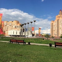 Photo taken at Фонтан «Музыка славы» by Катя Р. on 5/6/2016