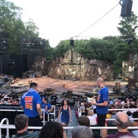 Photo taken at Shakespeare In The Park Line by Martina C. on 7/20/2019