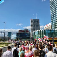 Photo taken at Plac Defilad by Viačasłaŭ R. on 8/7/2022