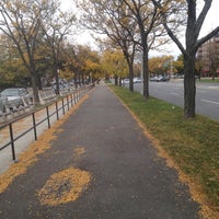 Photo taken at Ocean Parkway Bike Path by 🐾 Arina 🐾 on 10/27/2012