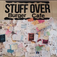 Photo taken at Stuff Over Burger Cafe by Wynne T. on 5/23/2015