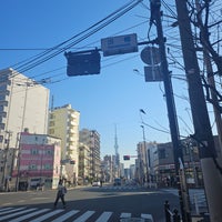 Photo taken at Namidabashi Intersection by etsuko on 1/6/2024