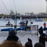 Photo taken at Стадион «Строитель» by Lena S. on 1/24/2016
