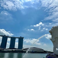 Photo taken at Merlion Park by ほしよみ on 1/21/2024
