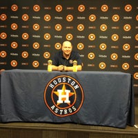 Photo taken at Astros Press Office by Michael D. on 9/4/2013