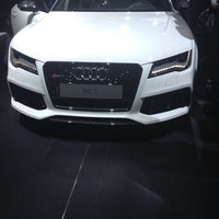 Photo taken at Audi stand #BMS2014 by Geoffrey K. on 1/14/2014