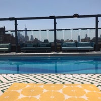 Photo taken at Gansevoort Rooftop Swimming Pool by Neven C. on 5/19/2019