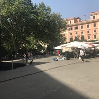 Photo taken at Piazza di San Cosimato by Jen K. on 7/2/2018