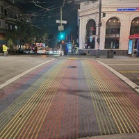 Photo taken at Rainbow Crosswalk by Ilias C. on 4/4/2024