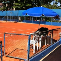 Photo taken at Quadras de Tênis do ICJG by Gilmar C. on 5/27/2012