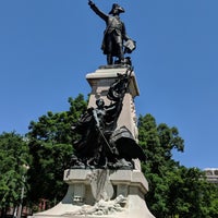 Photo taken at Rochambeau Statue by Aaron E. on 5/24/2018