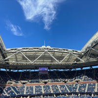 Photo taken at Arthur Ashe Stadium by Clay F. on 8/31/2023