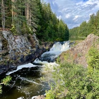 Photo taken at Kivach Falls by Galina S. on 8/15/2021