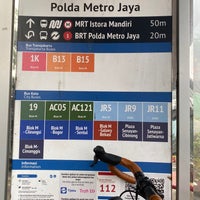 Photo taken at Halte TransJakarta Polda Metro by Tera Z. on 2/19/2022