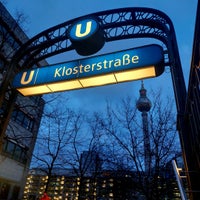 Photo taken at U Klosterstraße by Reinhard S. on 1/25/2024