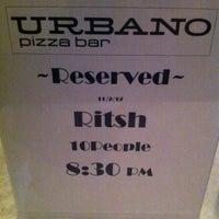Photo taken at Urbano Pizza Bar by Lars B. on 11/3/2012