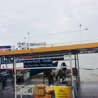 Photo taken at Tha Prachan-Wang Lang Cross River Pier by JOKER ⚽️ on 8/13/2019
