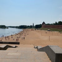Photo taken at Кремлёвский пляж by Ivan P. on 7/13/2021