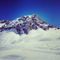 Photo taken at Le Glacier de La Plagne by Dima M. on 3/14/2014