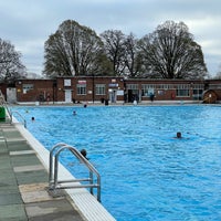 Photo taken at Brockwell Lido by Jan H. on 3/29/2021
