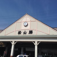 Photo taken at Matsuyama Station by noriaki on 4/23/2015