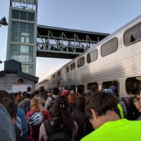 Photo taken at Bayshore Caltrain Station by Moo C. on 4/11/2019