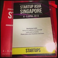 Photo taken at Startup Asia Singapore by Arnaud B. on 4/3/2013