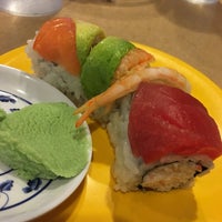 Photo taken at Kiku Revolving Sushi by The T. on 4/16/2018