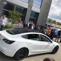 Photo taken at Tesla SuperCharger Machelen by Gilles D. on 4/15/2018