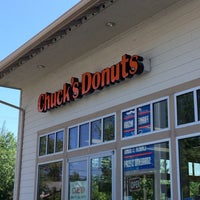 Photo taken at Chuck&amp;#39;s Donuts by Kim G. on 5/31/2014