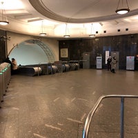 Photo taken at metro Teatralnaya by Antoine B. on 12/28/2019