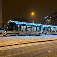 Photo taken at Malovanka (tram) by Tessic U. on 12/15/2022