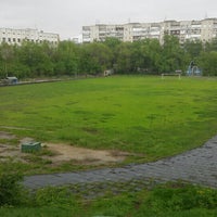 Photo taken at Стадион «Заря» by Ri💎 on 5/18/2015