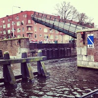 Photo taken at Brug Van Hallstraat by Federico C. on 2/24/2013