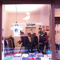 Photo taken at Ehrenfeld Apparel Flagship Store by Paul K. on 1/26/2013