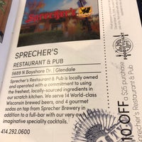 Photo taken at Sprecher&amp;#39;s Restaurant &amp;amp; Pub by John E on 1/30/2018