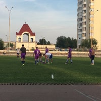 Photo taken at Стадион «Единство» by Lizavetta Z. on 9/4/2016