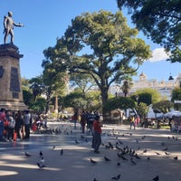 Photo taken at Plaza 25 de Mayo by Radek C. on 3/29/2019