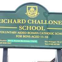 Photo taken at Richard Challoner RC School by Kurt K. on 1/21/2016