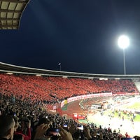 Photo taken at Rajko Mitić Stadium by Nikola M. on 3/4/2017